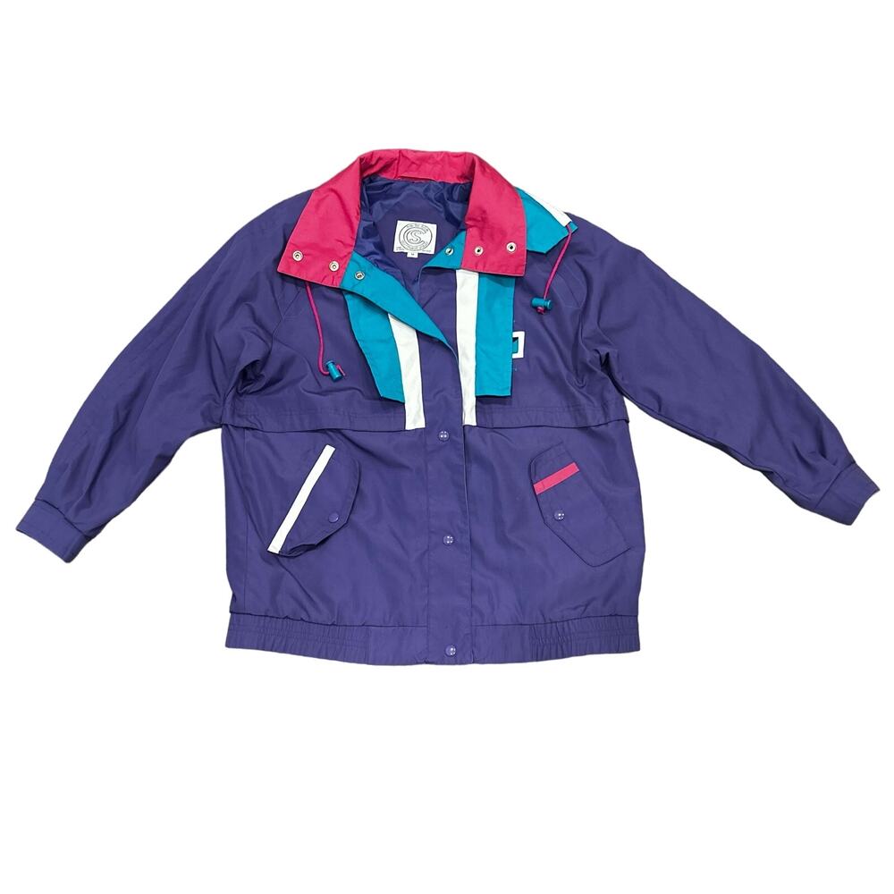 Vintage Be in The Current Seen Color Block Jacket Size Medium